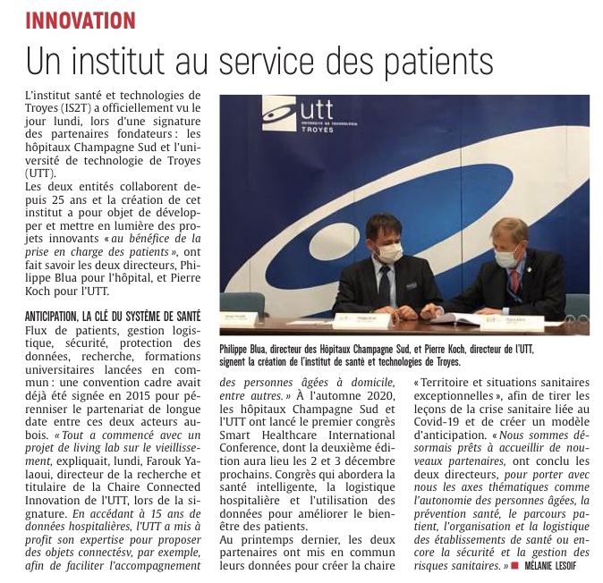 Un institut au service des patients.