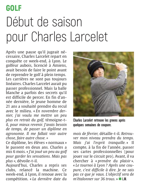 Charles Larcelet a retrouvé l’esprit conquérant.