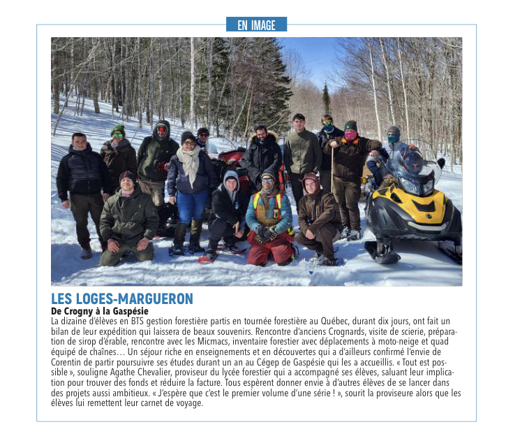 De Crogny jusqu'à Gaspésie...
