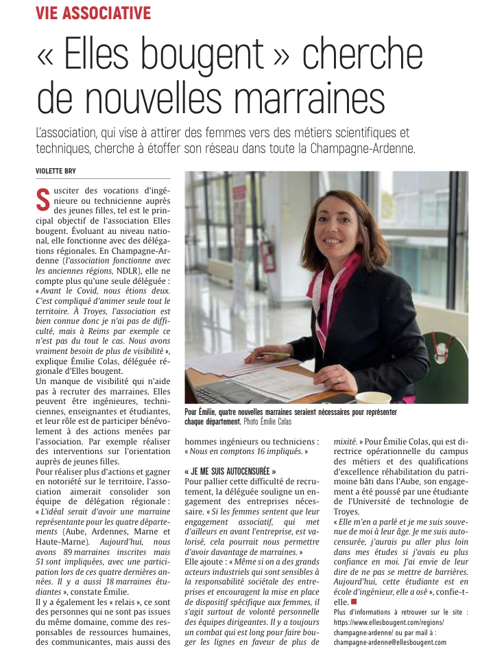 Elles bougent cherche de nouvelles marraines