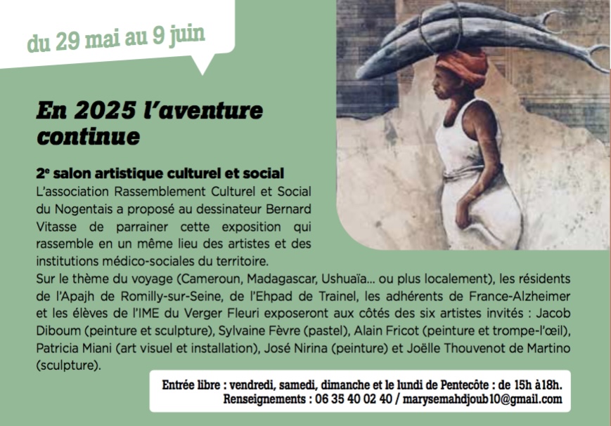Prochaine expo pour Jacob Diboum.