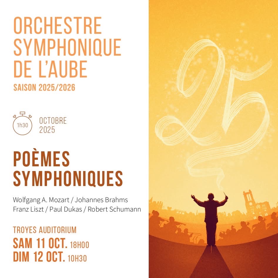 Premier concert de la saison 2025/2026 pour l'Orchestre Symphonique de l'Aube.