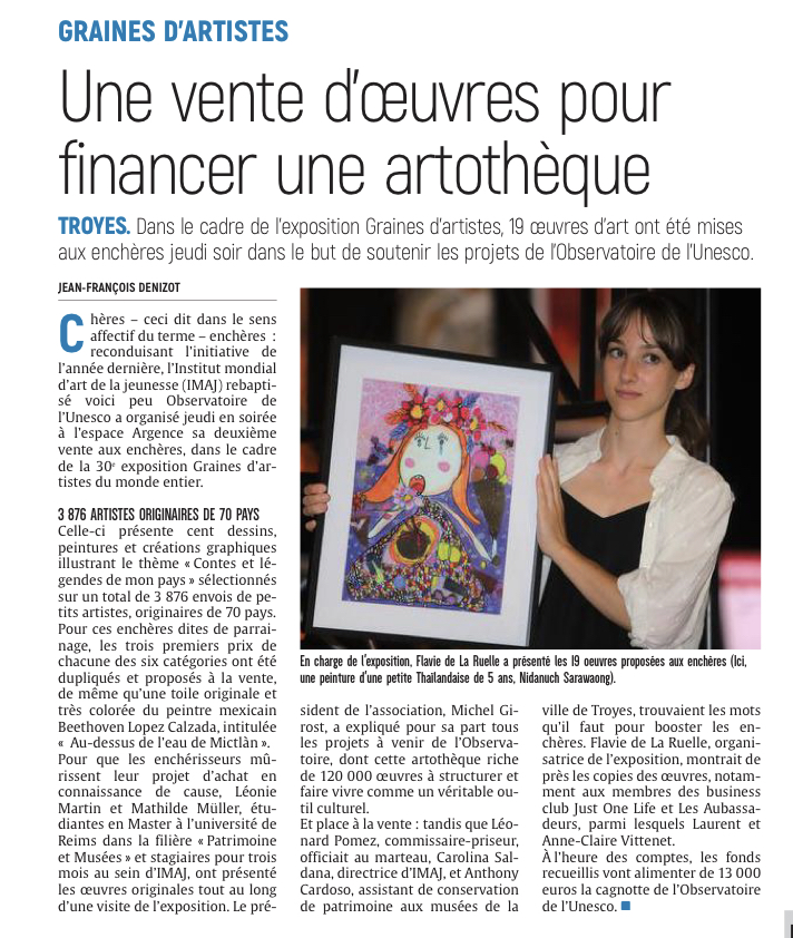 Une vente d’œuvres pour financer une artothèque.