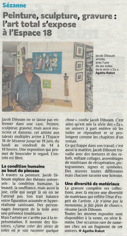 Beaucoup d'actualités pour Jacob Dibium, pépite Aubassadeurs.
