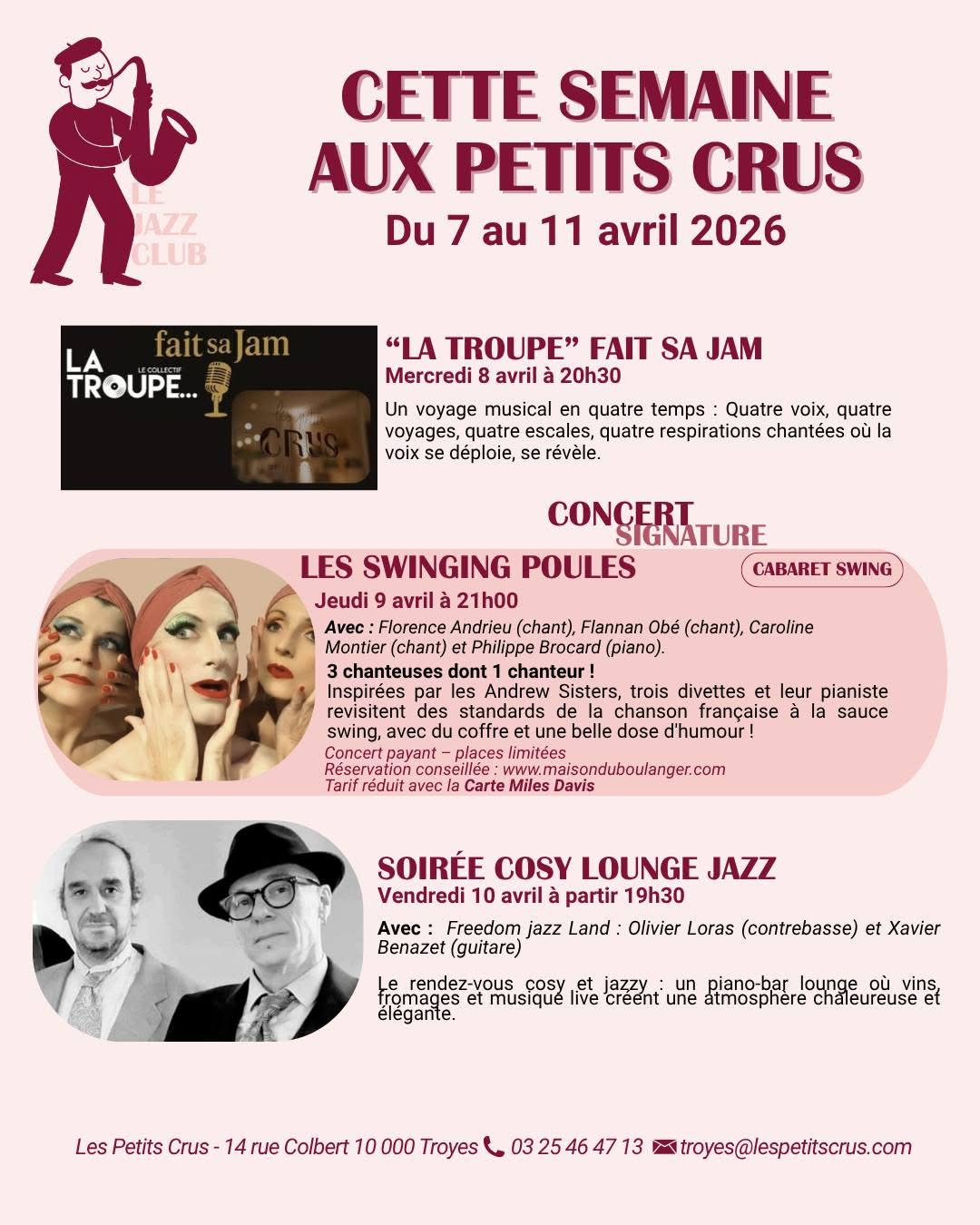 Les Petits Crus : le programme de la semaine !