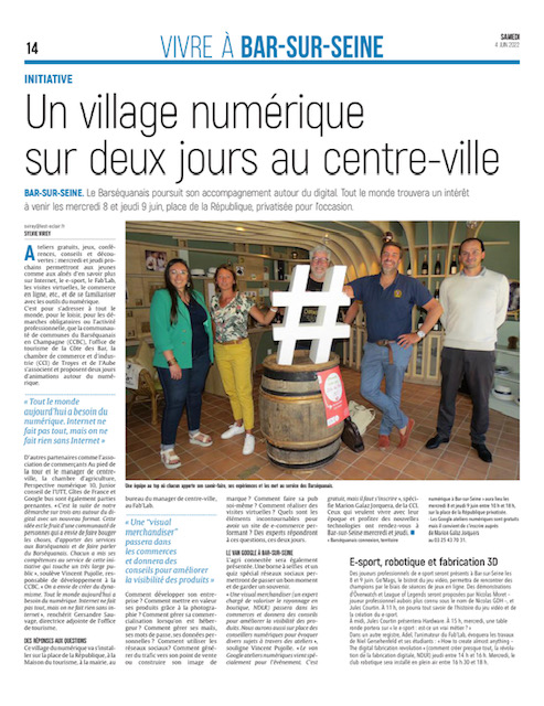 Un village numérique sur deux jours en centre-ville de Bar-sur-Seine