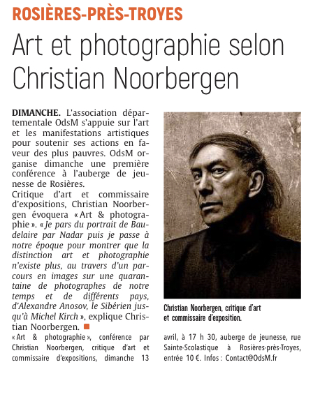 Art et photographie selon Christian Noorbergen