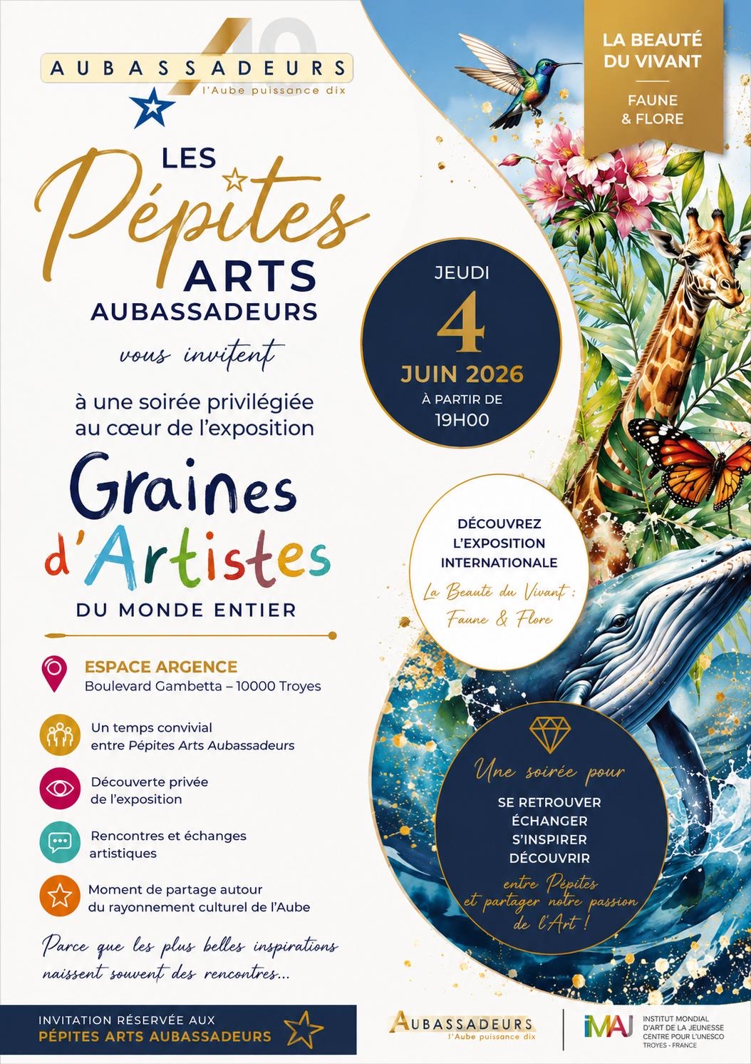 Soirée Pépites Arts visuels et vivants au coeur de l'exposition à Argence.