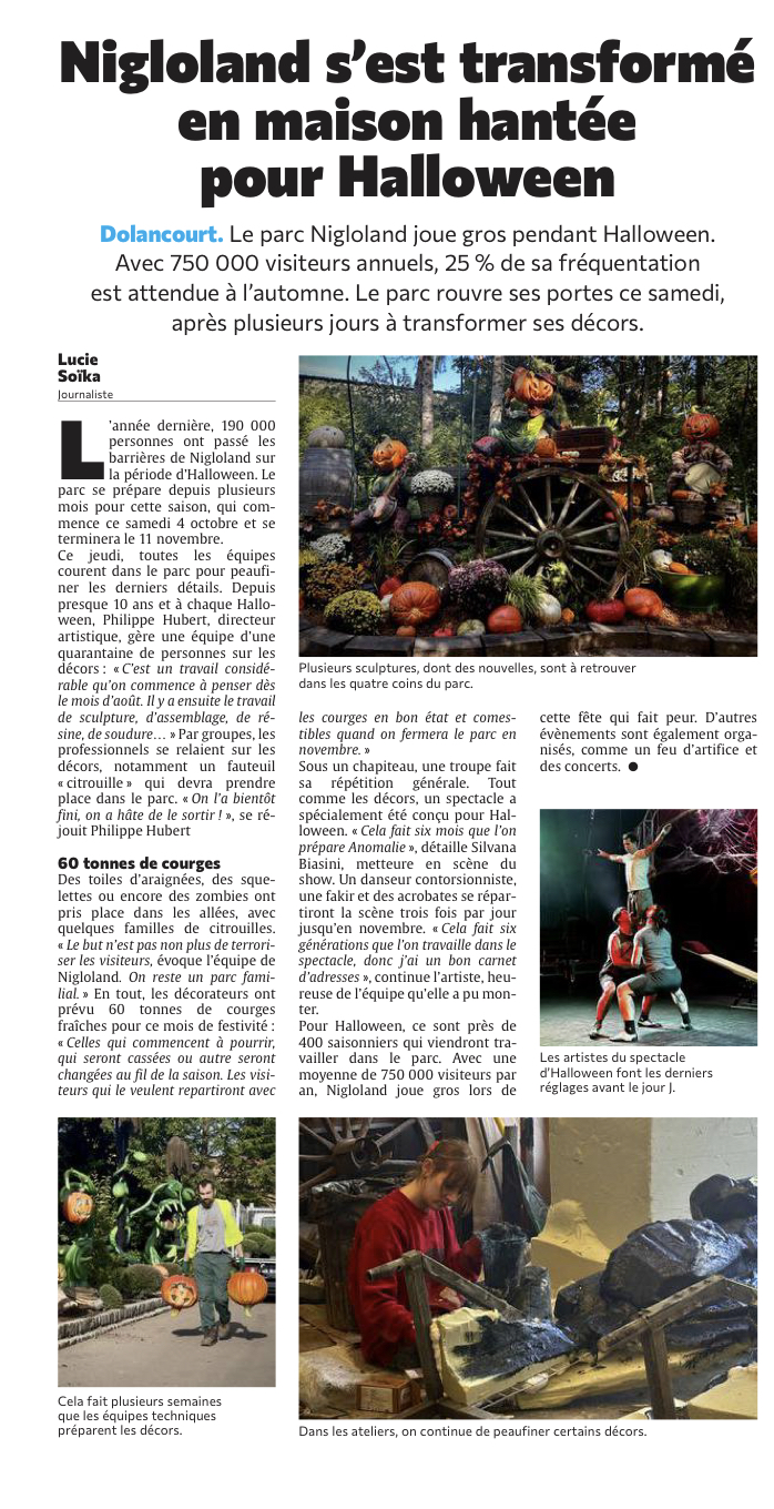 Nigloland s’est transformé en maison hantée pour Halloween