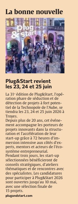 Plug & Start revient les 23, 24 et 25 juin 2026.