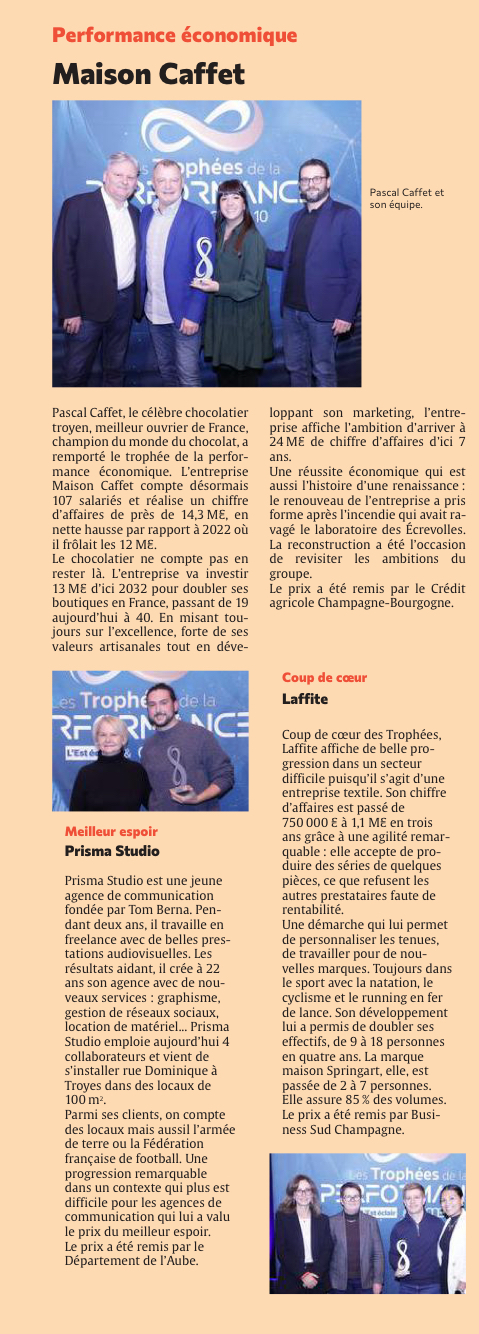 Dossier Trophées : de nombreux Aubassadeurs lauréats 2025.