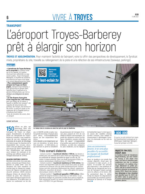 L'aéroport Troyes-Barberey prêt à élargir son horizon