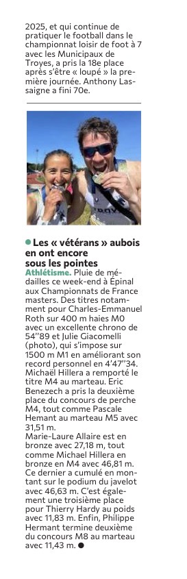 Les « vétérans» aubois en ont encore sous les pointes