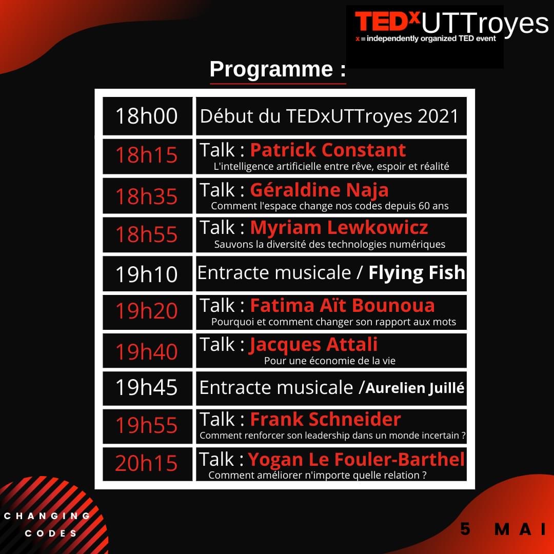 TEDX UTT 2021 : Changing codes