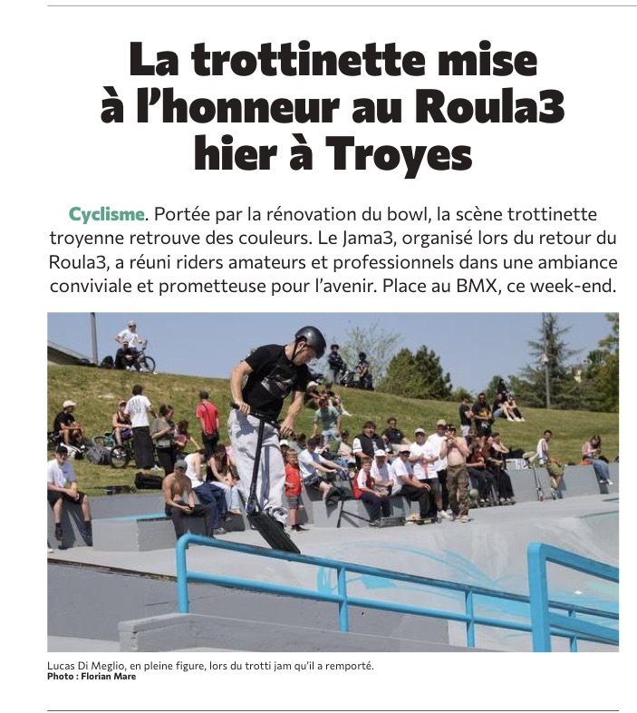 La trottinette mise à l’honneur au Roula3 ce vendredi à Troyes