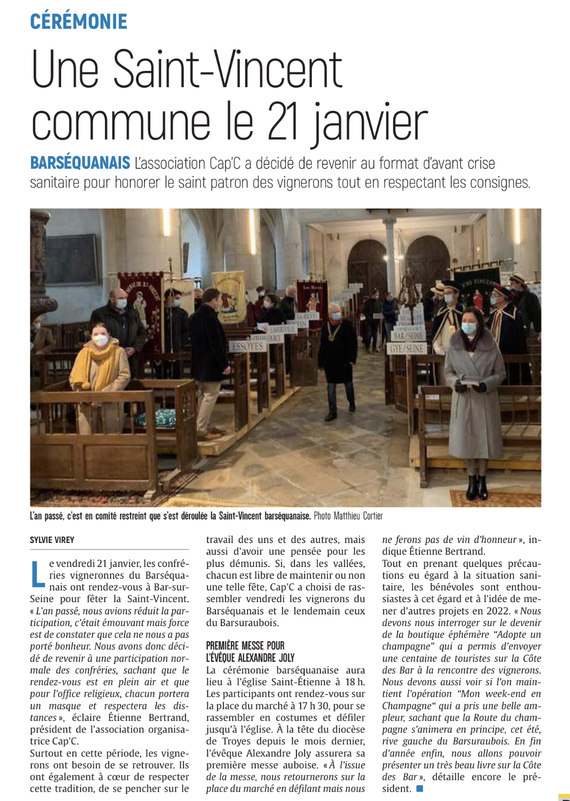 Une Saint-Vincent commune le 21 Janvier.