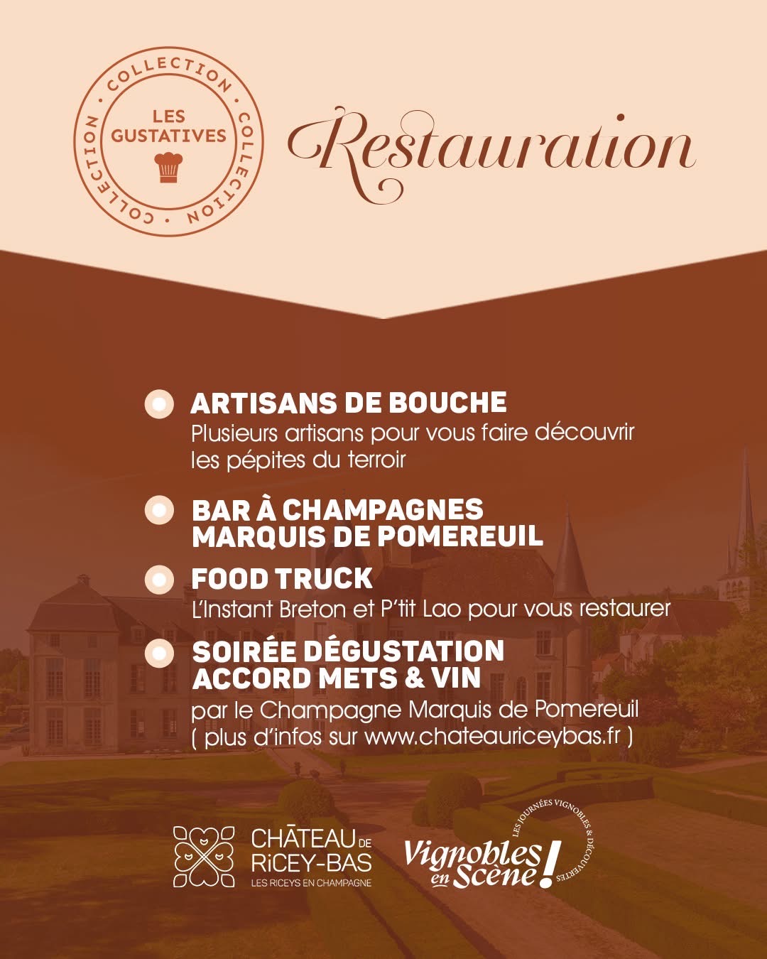 Fête de l'automne chez nos Aubassadeurs du Château de Ricey-Bas.