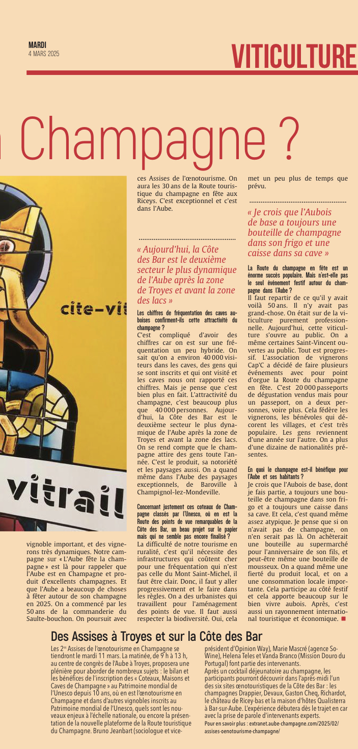 Où en est l’œnotourisme en Champagne ?
