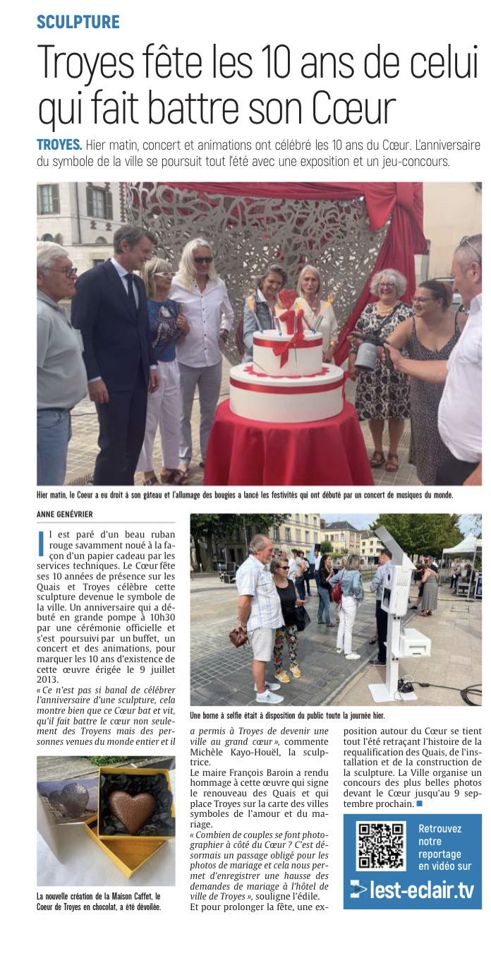 Troyes fête les 10 ans de celui qui fait battre son Cœur