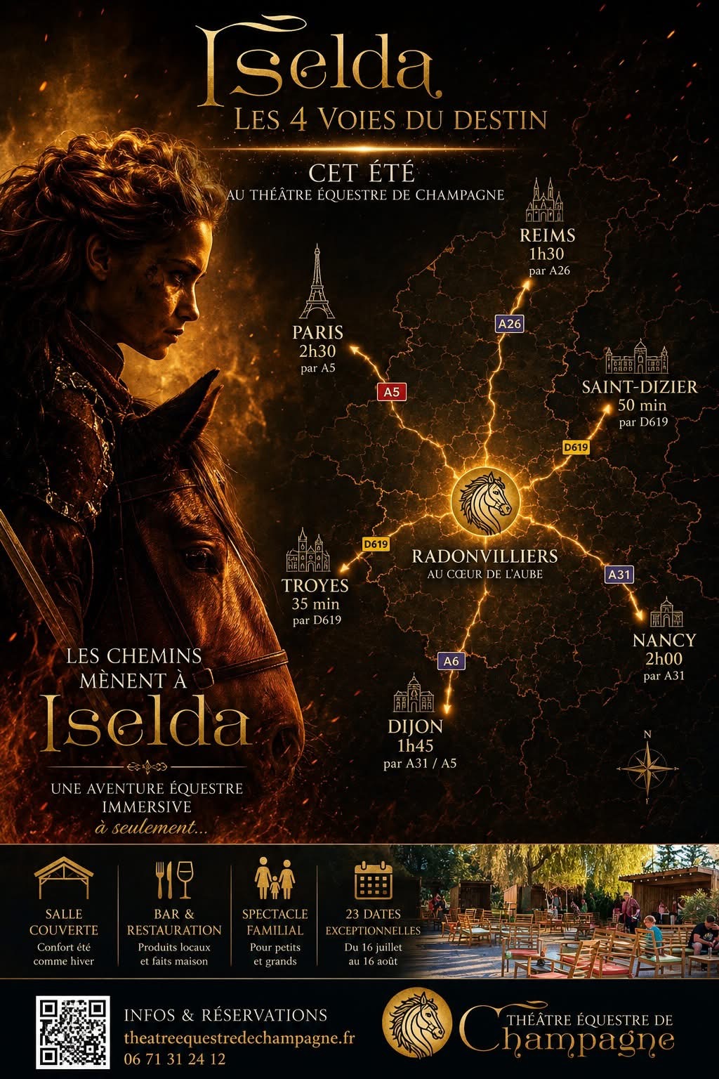 Iselda : Les 4 Voies du Destin. au Théâtre équestre de Champagne