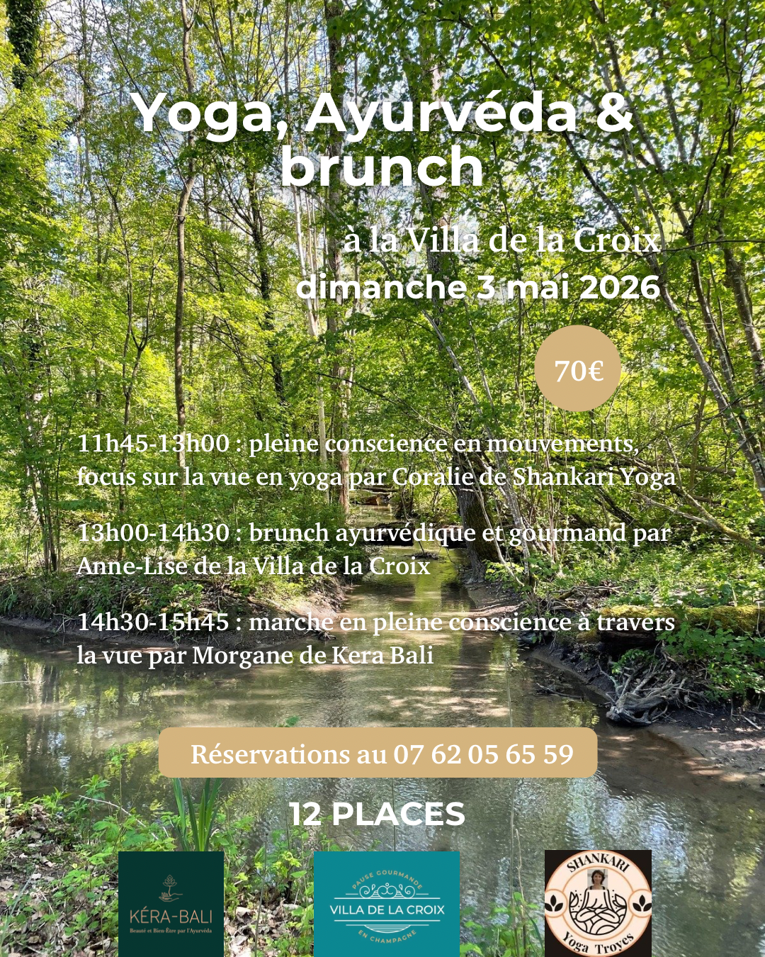 Yoga, Ayurvéda & brunch ce dimanche à la Villa de la Croix