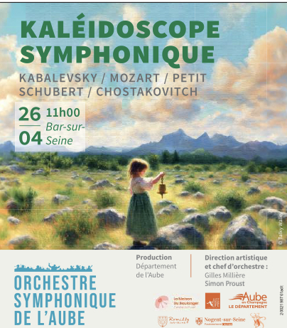 Kaleïdoscope Symphonique : l'affiche du concert de Bar-sur-Seine