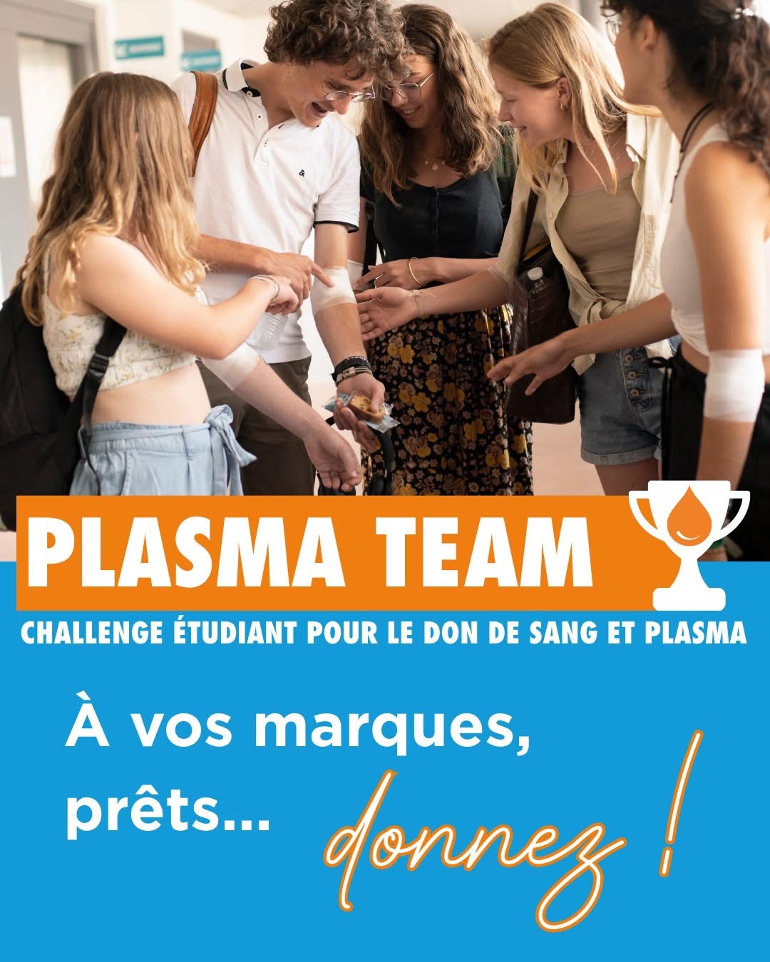 PLASMA TEAM de nos Aubassadeurs de l'Etablissement Français du Sang