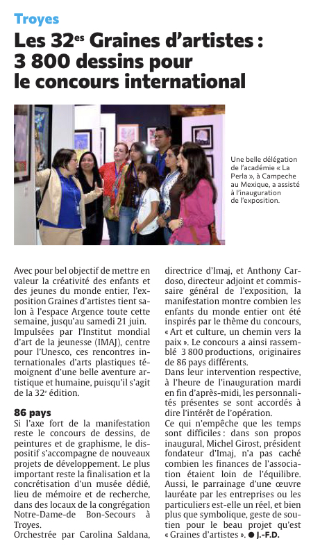 Les 32es Graines d’artistes : 3 800 dessins pour le concours international