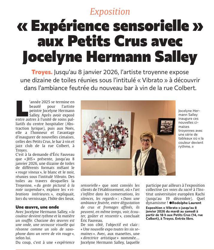 Une « expérience sensorielle » aux Petits Crus !