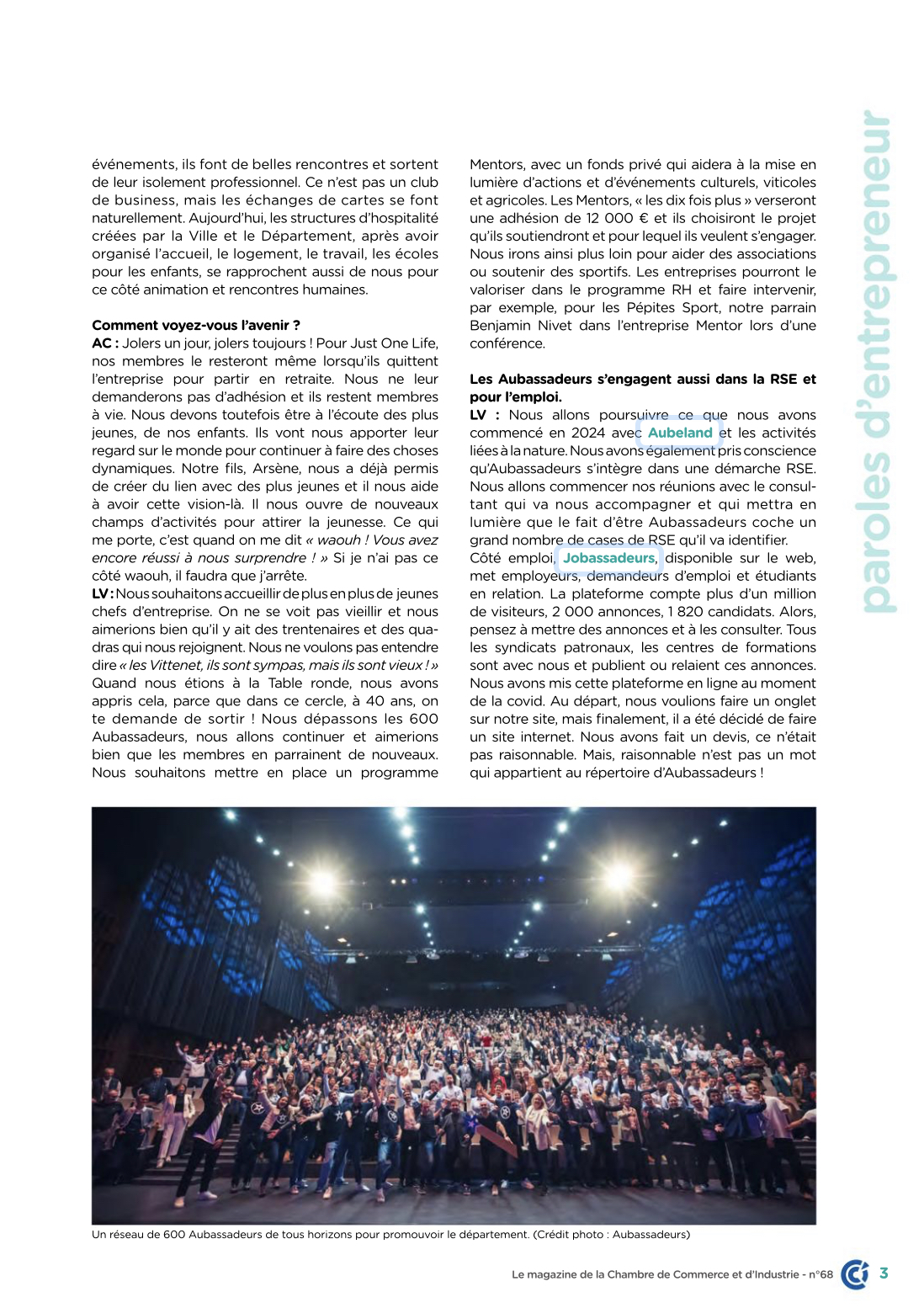 Anne-Claire & Laurent dans le CCI MAG.