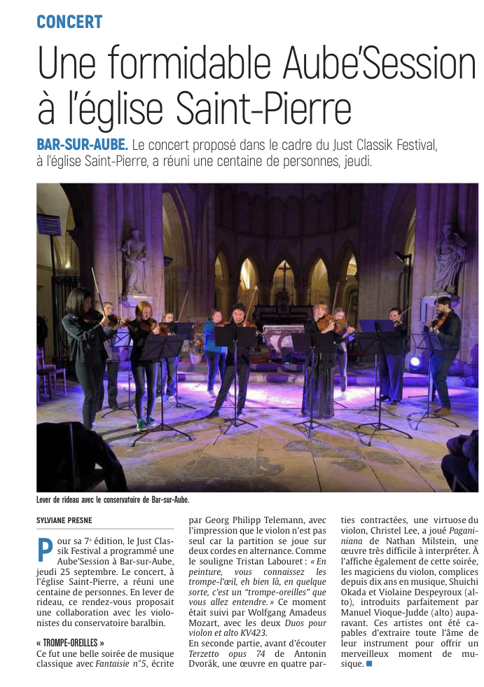 Une formidable Aube’Session à l’église Saint-Pierre