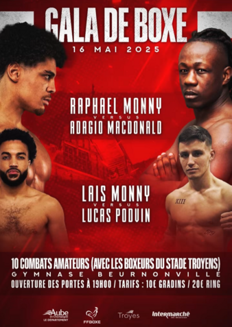 Raphaël Monny, pépite Sport au GALA de boxe ce vendredi 16 mai.