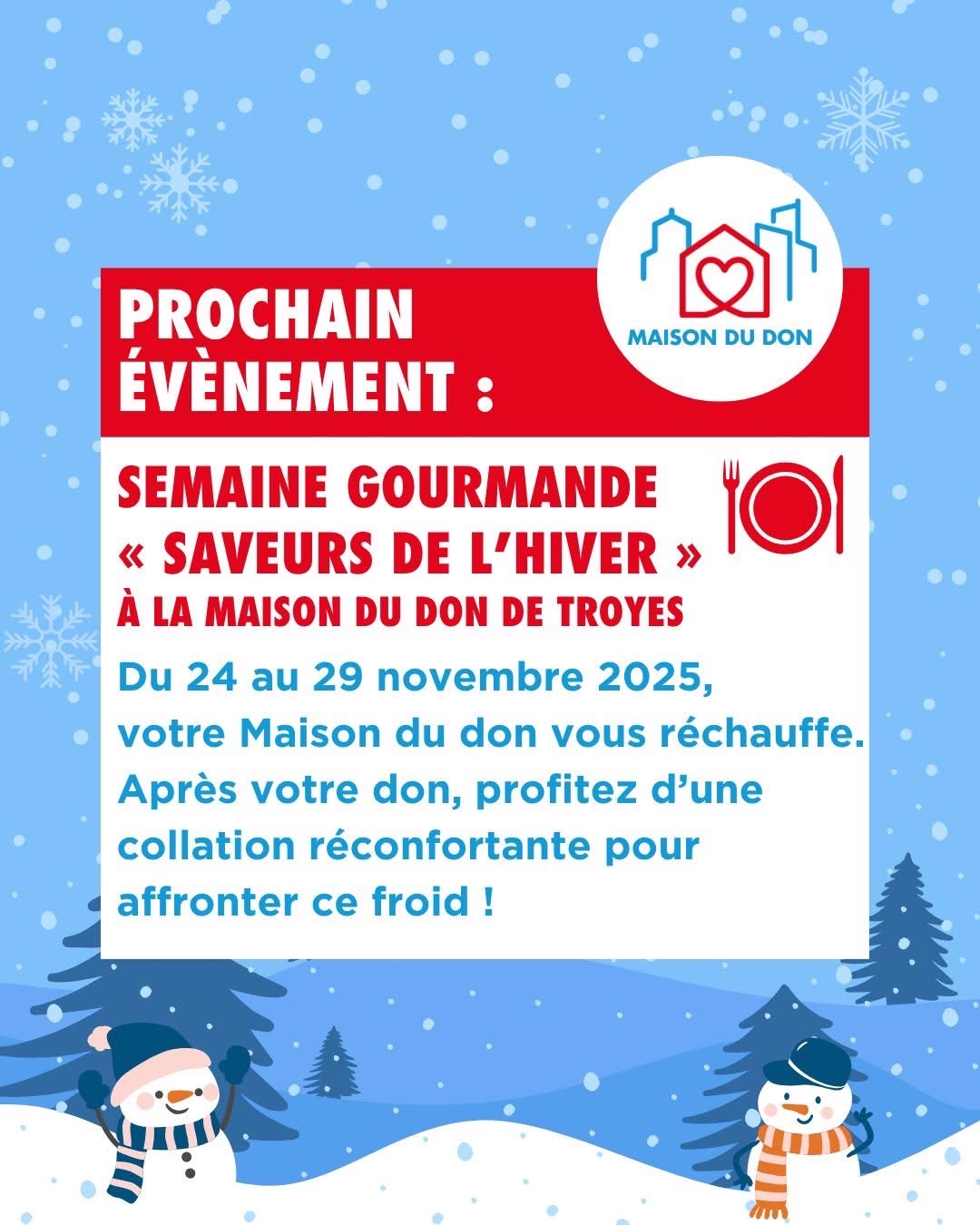 Semaine gourmande chez nos Aubassadeurs de l'EFS (Don du Sang)