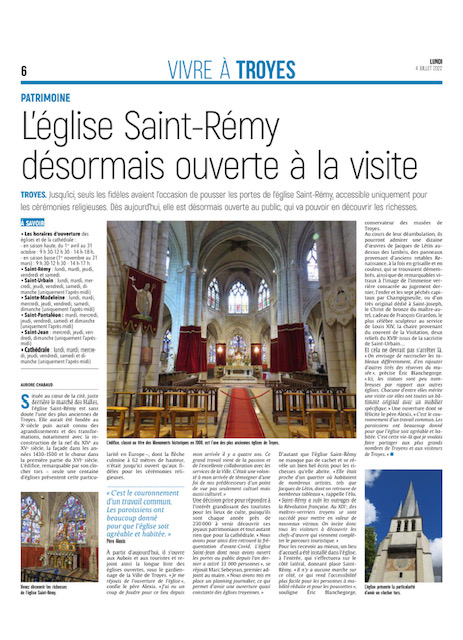 Troyes : l’église Saint-Rémy s’ouvre au public