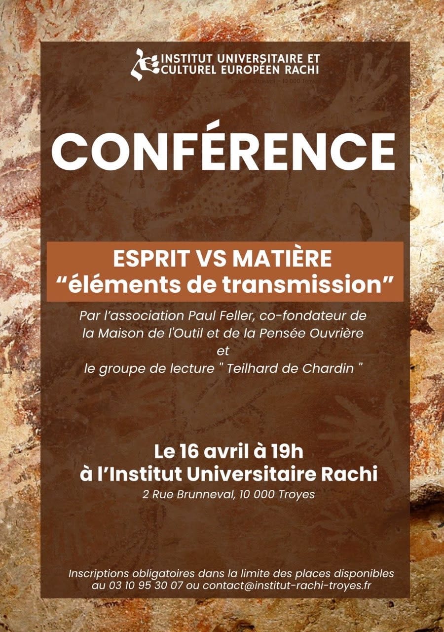 L'Esprit du geste, l'exposition à l'institut Rachi