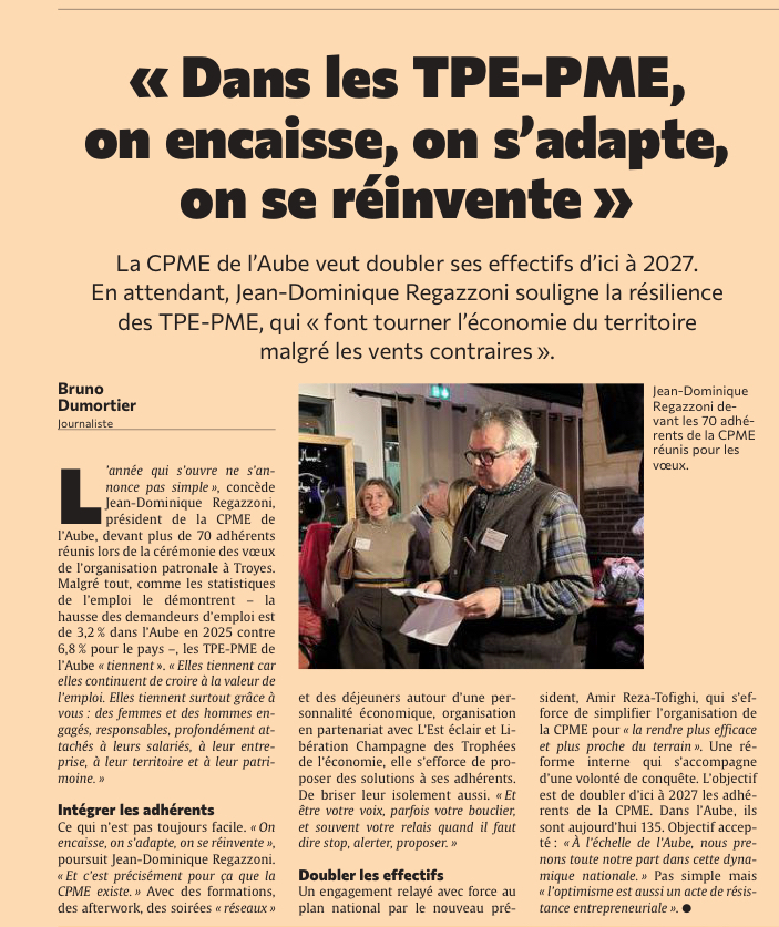 « Dans les TPE-PME, on encaisse, on s’adapte, on se réinvente »