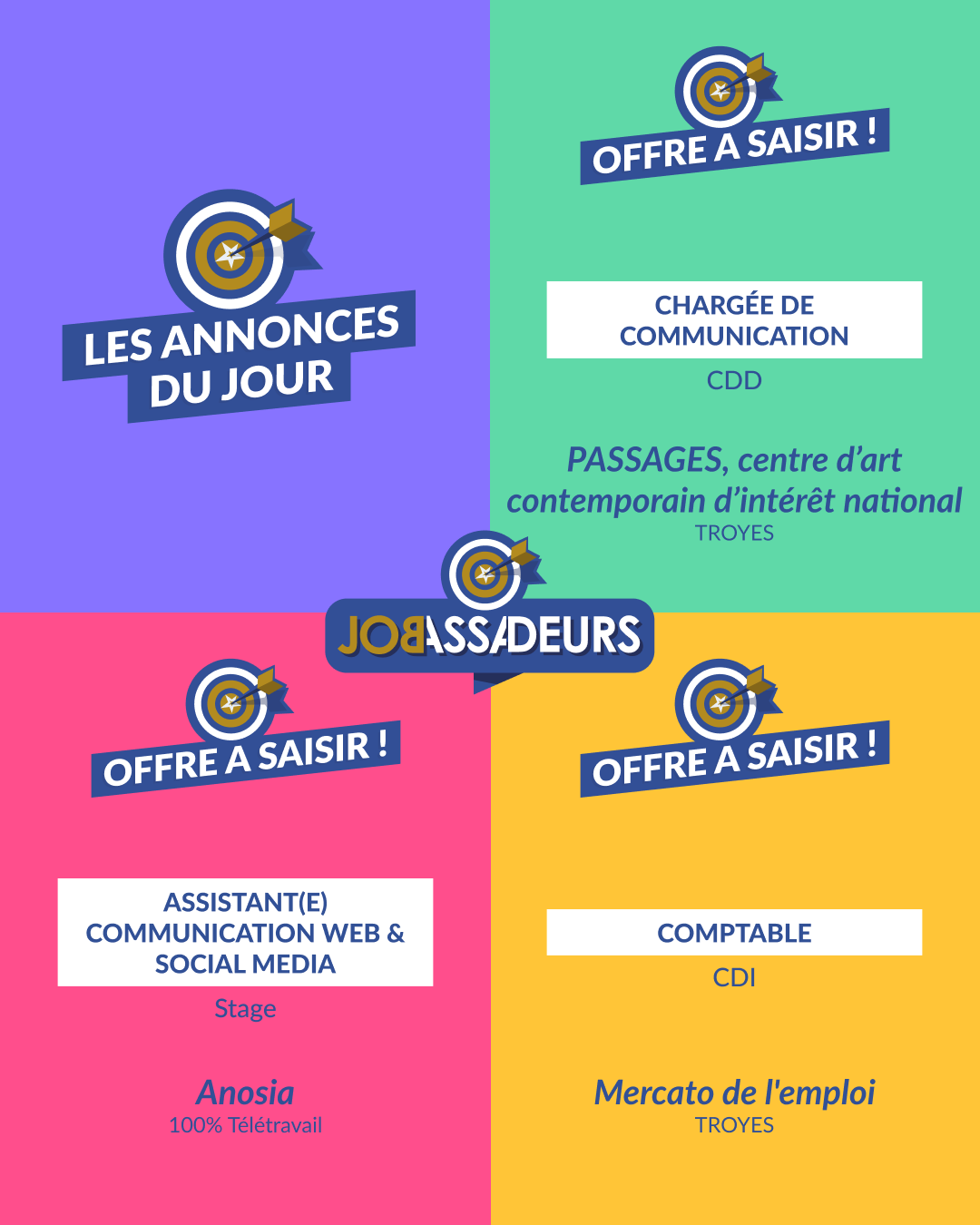 JOBASSADEURS toujours GRATUITEMENT au service de tous !