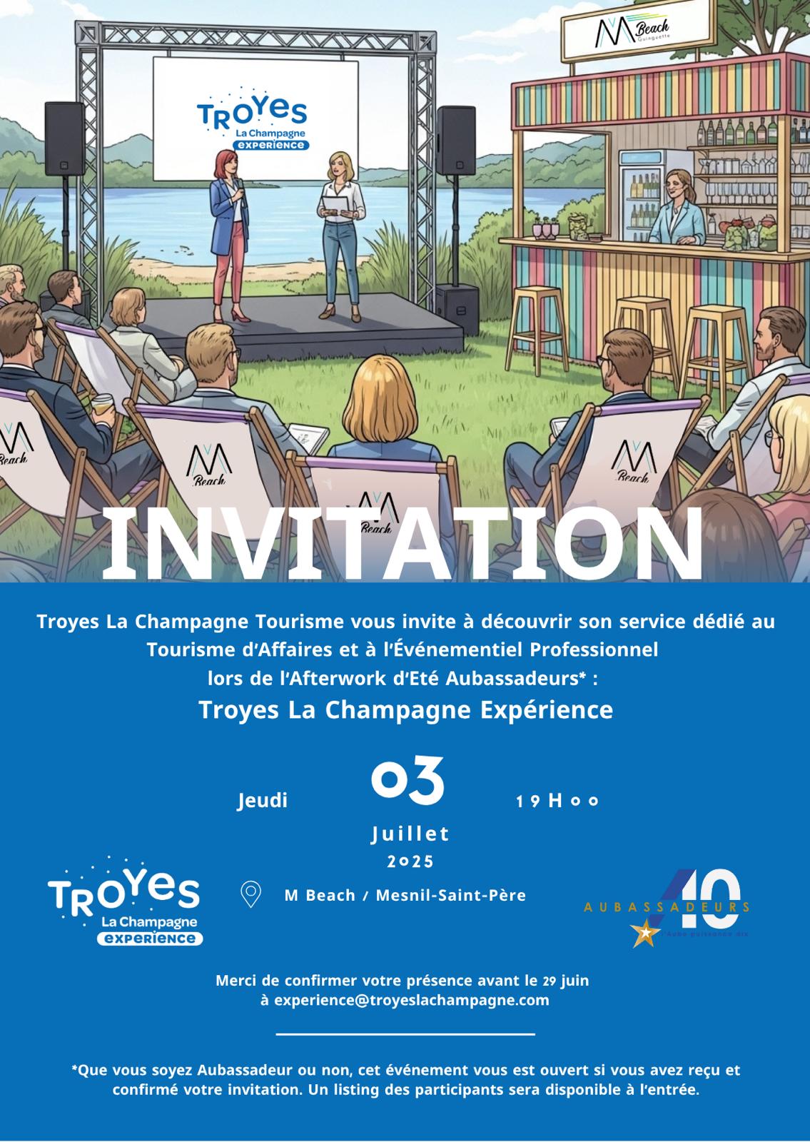 La Team Troyes La Champagne Tourisme présente à notre Troyes Afterworks