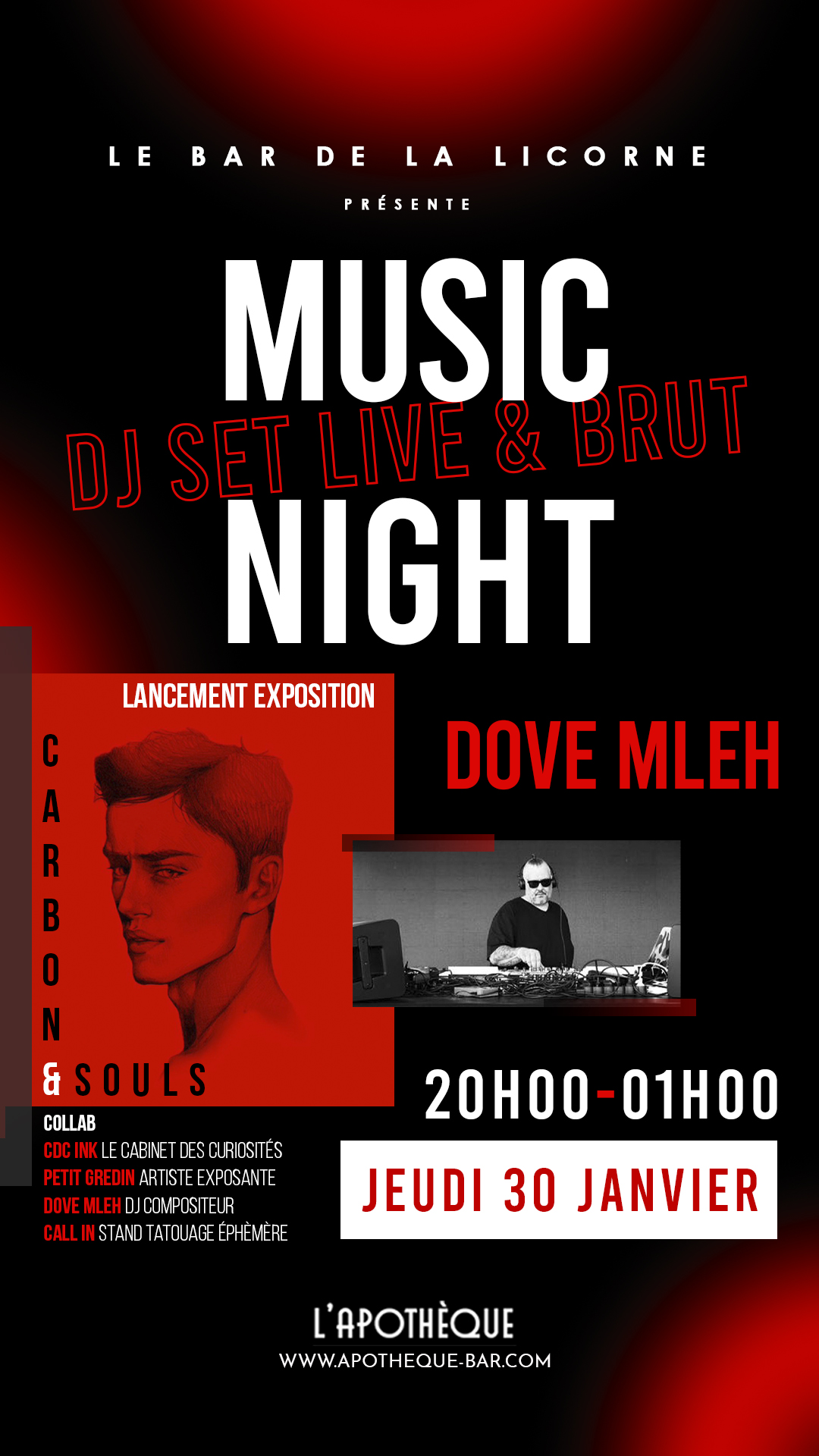 Expo Petit gredin + DJ SET Live & Brut avec Dove MLEH à La Licorne