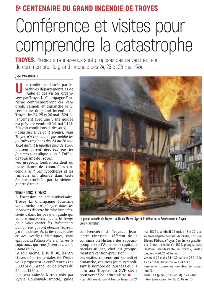 Conférences et visites pour comprendre la catastrophe.