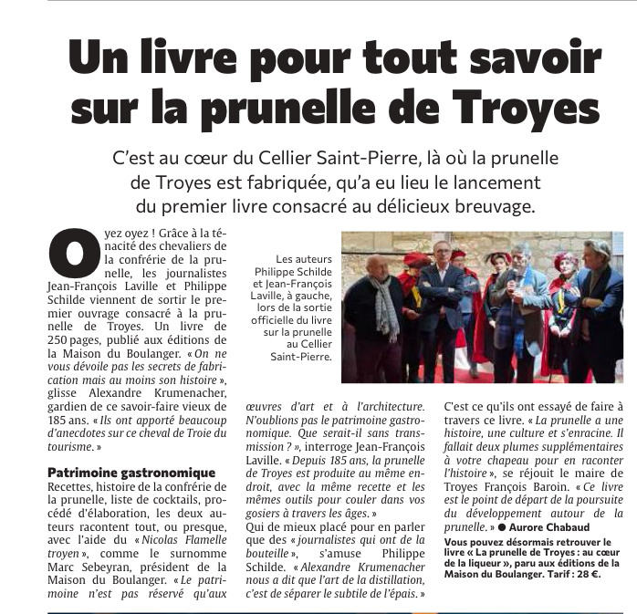 Le premier livre pour tout savoir sur la prunelle de Troyes !