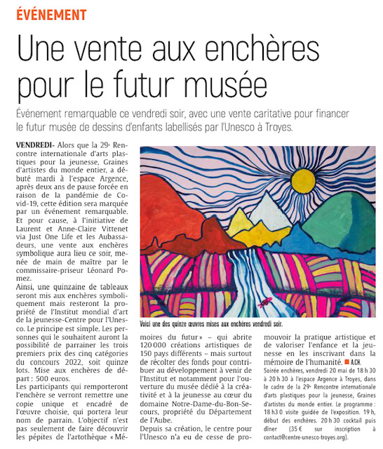 Une vente aux enchères pour le futur musée