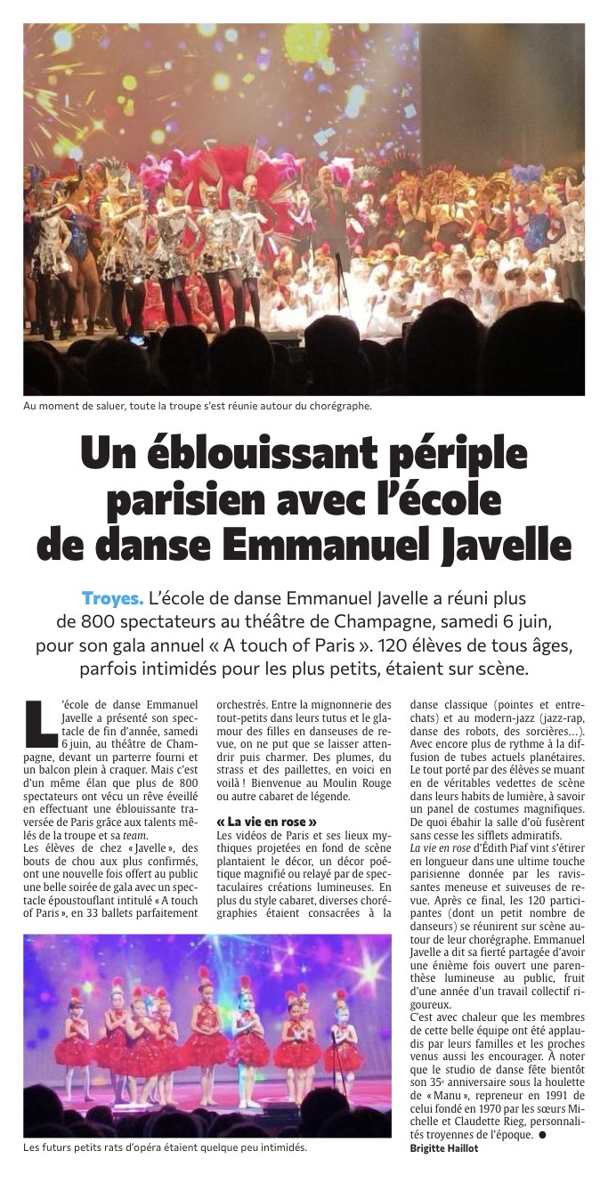 Un éblouissant périple parisien avec l’école de danse Emmanuel Javelle