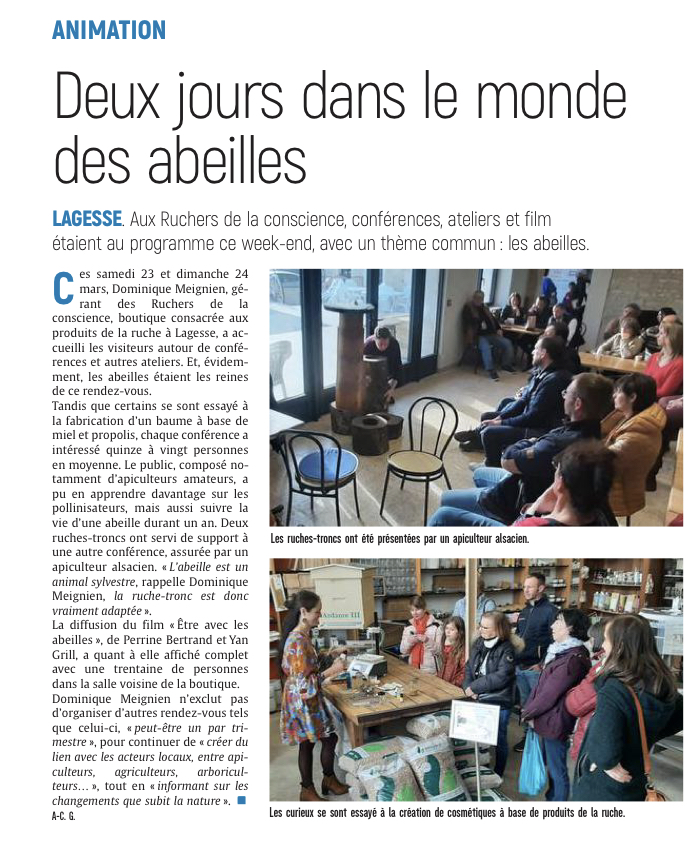 Deux jours dans le monde des abeilles à Lagesse