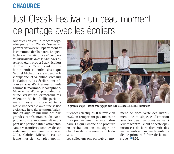 Just Classik Festival : un beau moment de partage