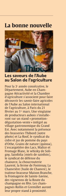 Les saveurs de l'Aube au Salon de l'agriculture
