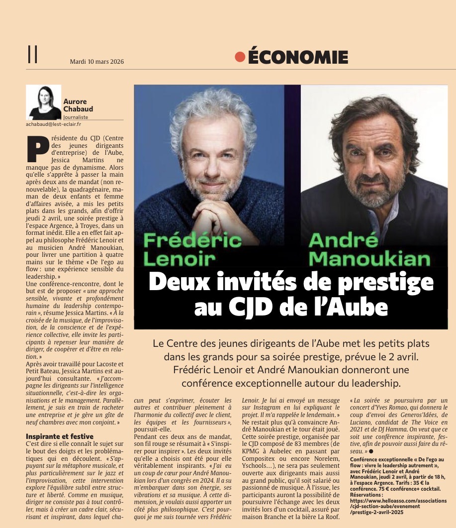 Deux invités de prestige au CJD de l’Aube
