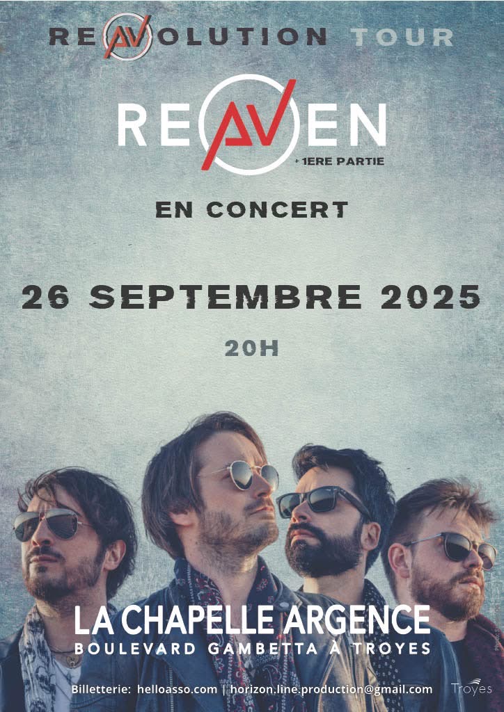 Nouveau concert REAVOLUTION TOUR by REAVEN, pépites Aubassadeurs.