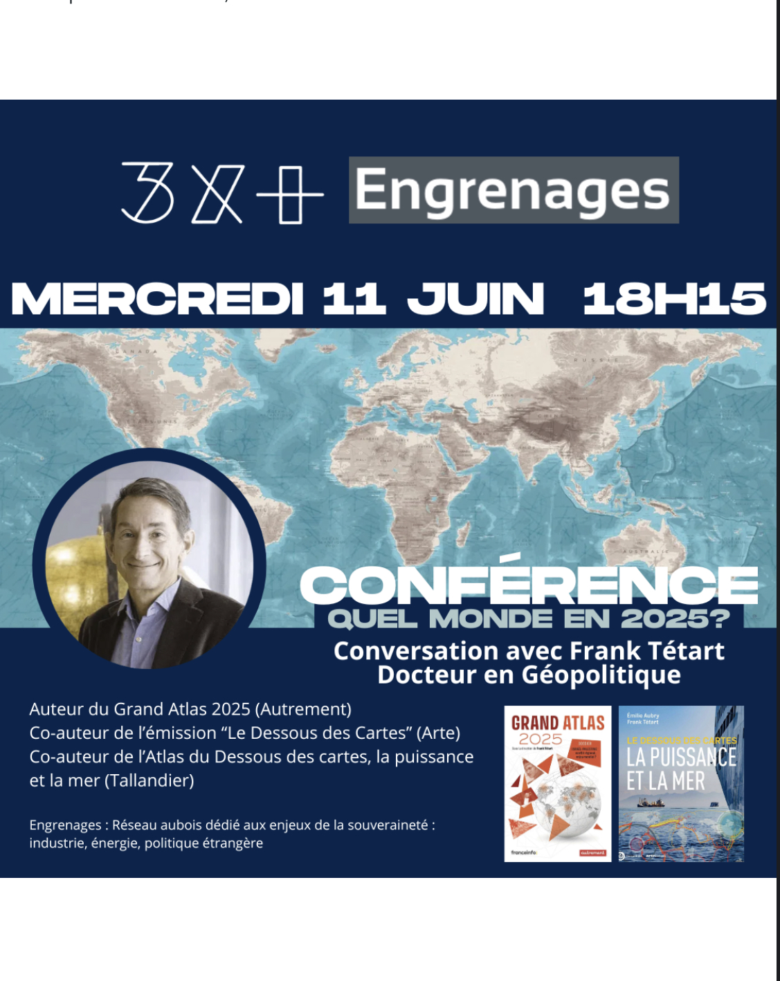 Conférence exceptionnelle : Quel monde en 2025 au Troyes Fois Plus.